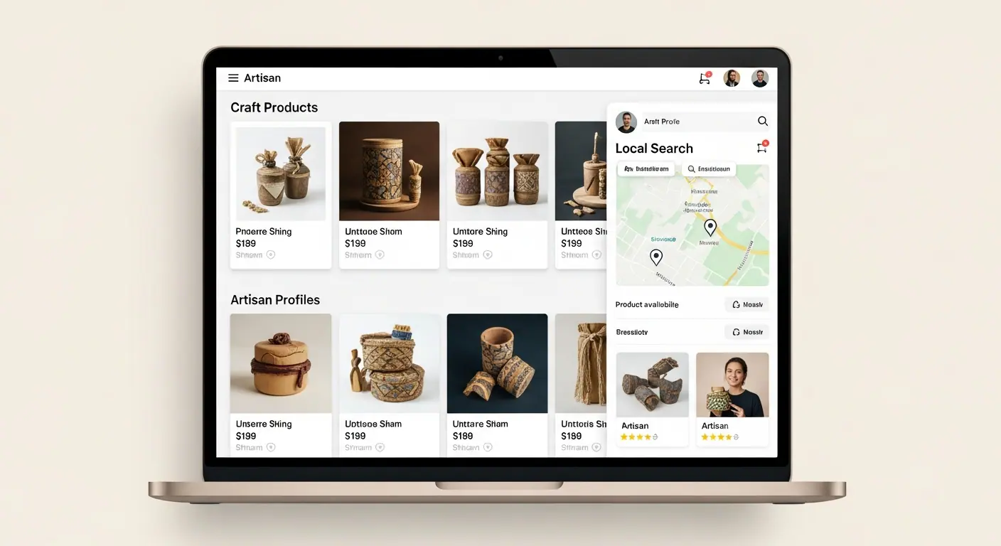 Marketplace pour artisans et créateurs locaux