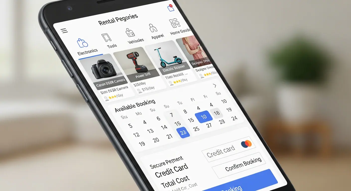 Application mobile marketplace de location entre particuliers
